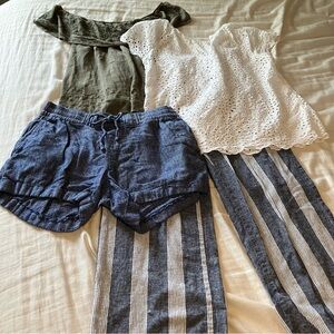 Old navy style bundle Banana Republic fall summer mix and match shirts pants